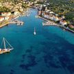 Yacht mooring in Zlarin Port