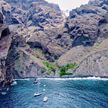 Yacht anchorage at Masca Beach