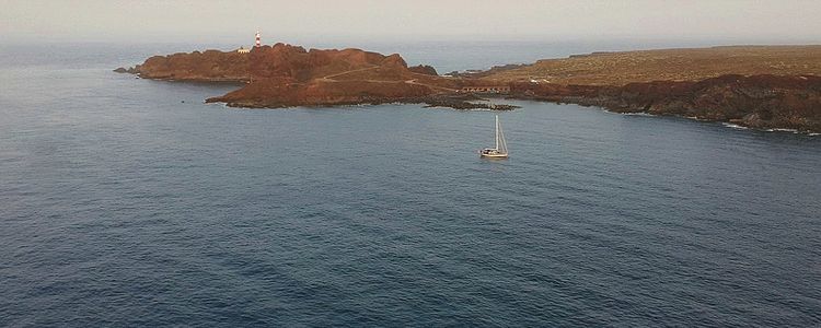 Yacht anchorage at Cape Teno