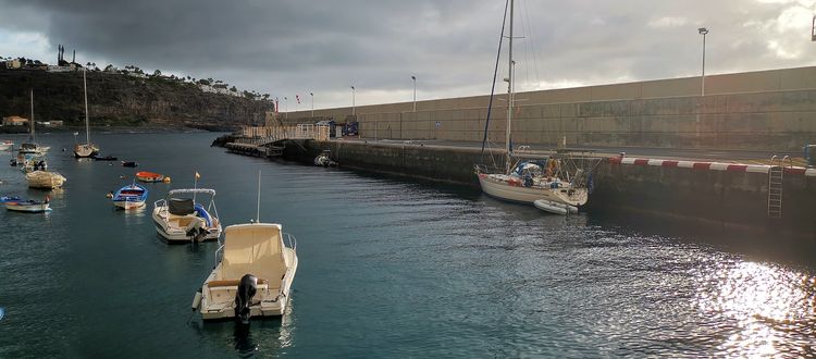 Yachts mooring in Playa Santiago Fishport