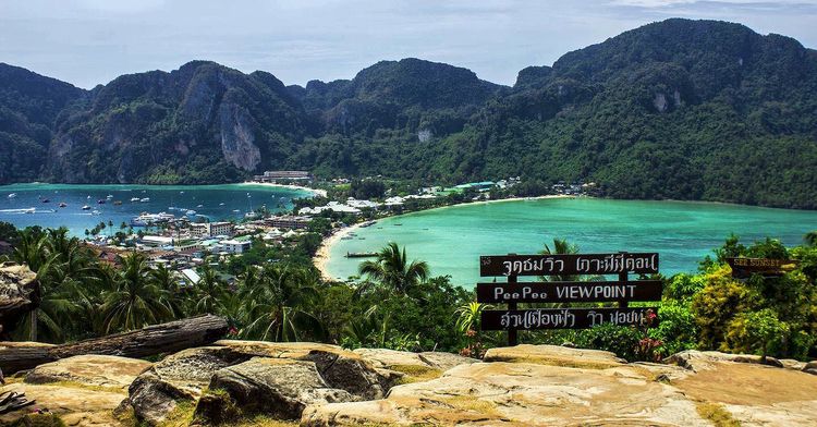 An view point on Phi Phi Don Island