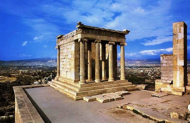 The Temple of Nika Apteros. Athens Acropolis