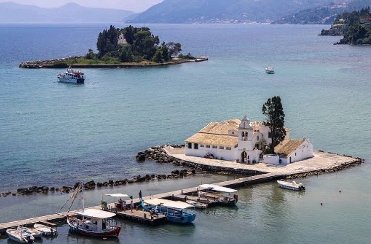 Paleokastritsa. Corfu Island. Ionian Sea. Greece.