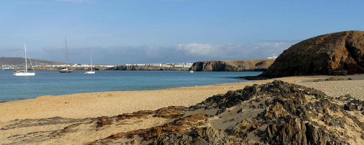 Yacht moorings at Lanzarote Island