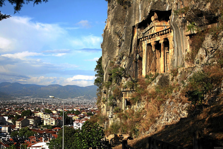 Lycian tombs. Fethie. Turkey