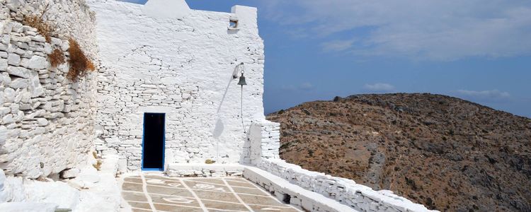 The Old Fortress at Lautra on the Island of Kythnos