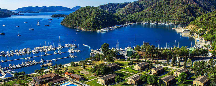 Yachts in the area of Gocek