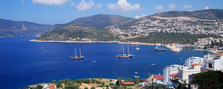 Yachts in Kalkan Bay