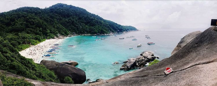 Yachts near Similan Islands