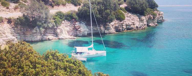 Yacht off Kastos Island