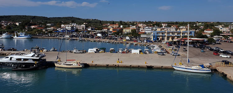 The mainland coast of the Ionian Sea of Greece