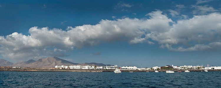 Yachts near Lanzarote Island 