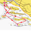 Yachting itinerary from Trogir around the islands of Middle Dalmatia