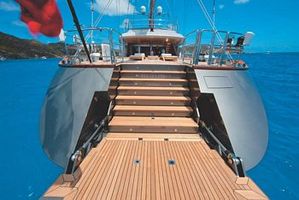 Aft deck and swiming platform