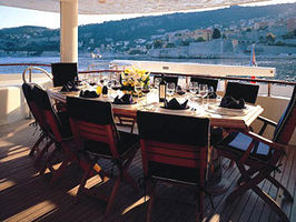 Dining on Aft Deck