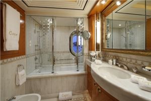 Guest stateroom bathroom