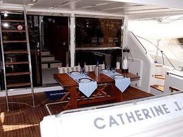 Aft deck dining