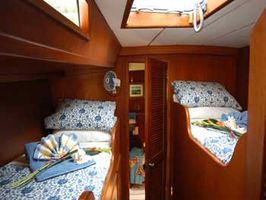 Starboard Guest Cabin with Double & Single Berths