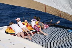 The whole family enjoys riding the bow