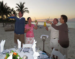 Drinks on the beach