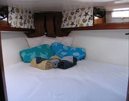 Forward guest cabin