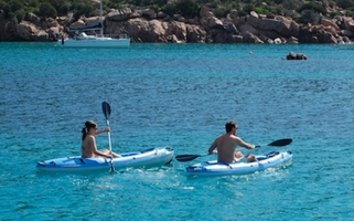 Enjoying a paddle