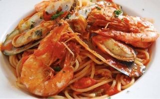 Fresh seafood pasta