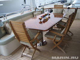 Aft deck dining