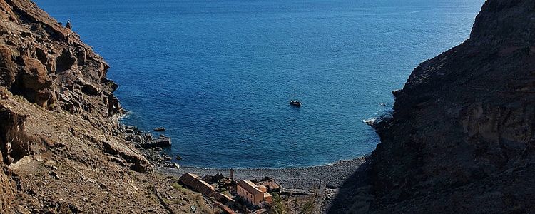 Yacht anchorage in Cantera Bay