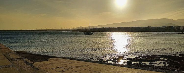 Yacht anchorage in Arinaga Bay