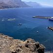 Yacht moorings in the port of Las Nieves