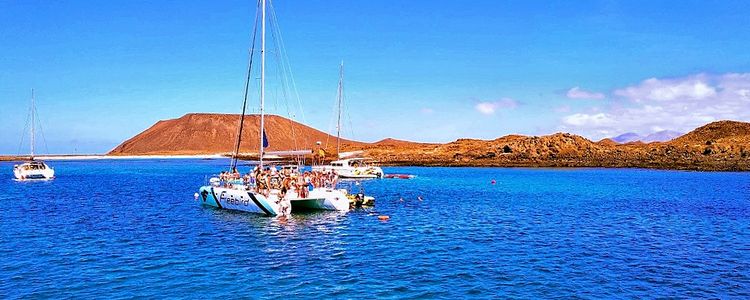 Yacht anchorage off Lobos Island