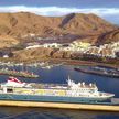 Yacht moorings in the port of Gran Tarajal