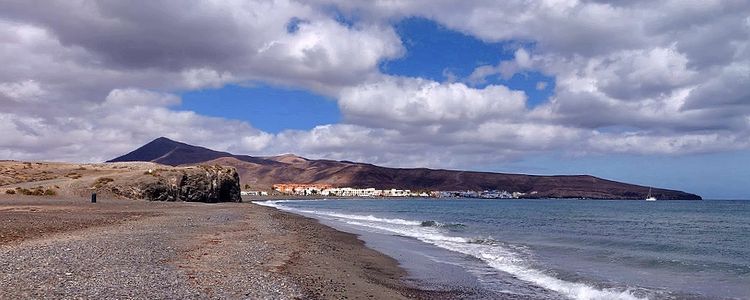 Yacht anchorage at Tarajalejo Beach