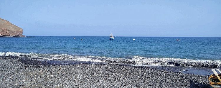 Yacht anchorage at La Lajita Beach