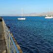 Yacht anchorage in the port of Arrecife