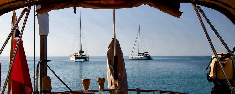 Yacht anchorage at Cayo Zaza de Fuera