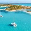 Yacht anchorage at Cape Sirena of Cayo Largo