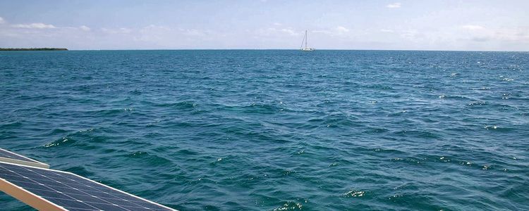 Yacht anchorage off Rosario Island