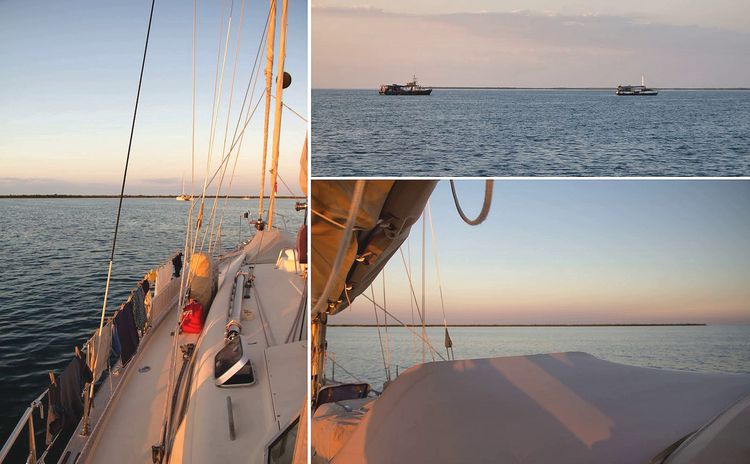 Yacht anchorage off Rosario Island