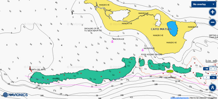 Yacht anchorage off Matias Island