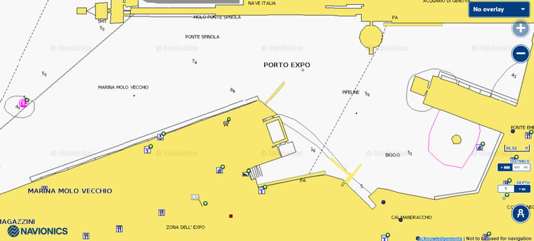 To open Navionics chart of Yacht Marina Molo Vecchio