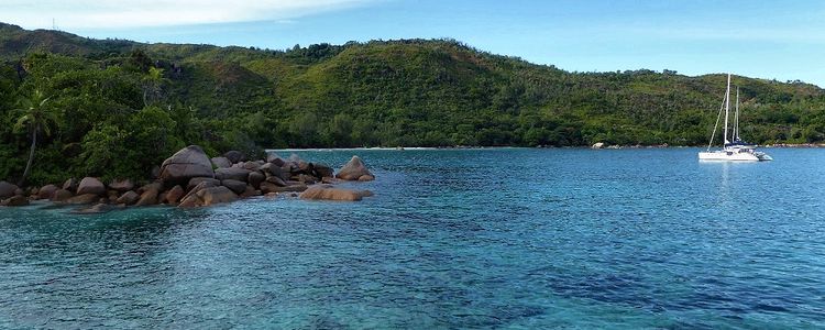 Yacht anchorage off Round Island