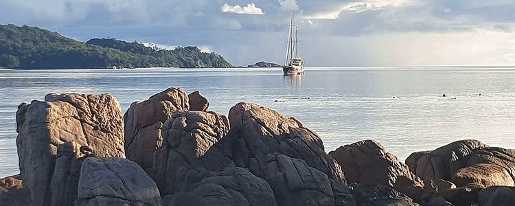 Yacht anchorage in Possession Bay