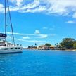 Yacht anchorage off Felicite Island