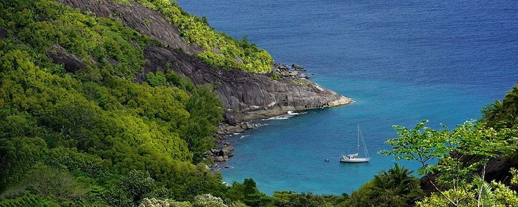 Yacht anchorage at Silhouette Island