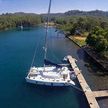 Yacht moorings in the Okluk Bay