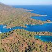 Yachts anchorages in the south of Bordubet Bay