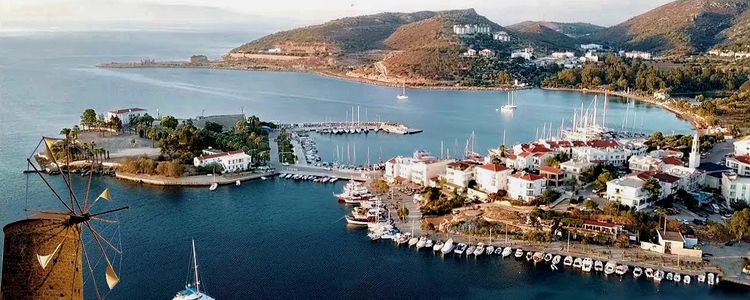 Yachts mooring in Datca Limani