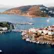 Yacht mooring in Datca Limani